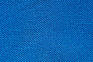 Grunge abstract background, texture of blue textile linen cloth surface