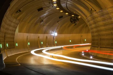 Papier Peint photo Tunnel tunnel de circulation de l& 39 intérieur