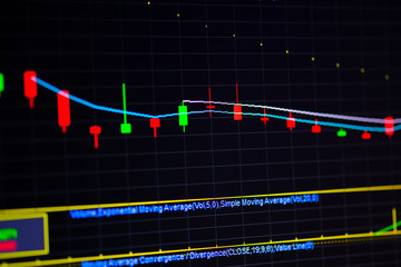 stock exchange graph chart