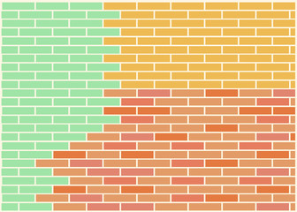 empty colorful pastel brick for background. vector illustration.