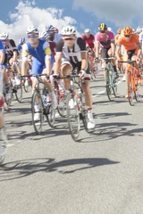 Papier Peint photo autocollant Vélo Group of cyclist during a race, motion blur