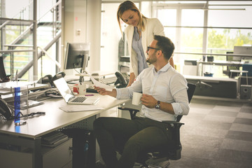 Business people working. Business people together in office.
