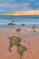 Cloudy Sunrise Seascape
