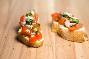 Italian Bruschetta Appetizer