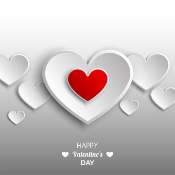 Valentine'S Day. Card with  heart.Vector greeting card with a 	
volumetric  heart for Valentine's day
volumetric  heart for Valentine's day
