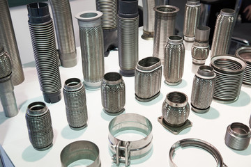 Corrugated noise suppressors of car muffler
