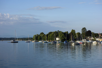 Fototapeta na wymiar Tutzing at Lake Starnberg, Bavaria