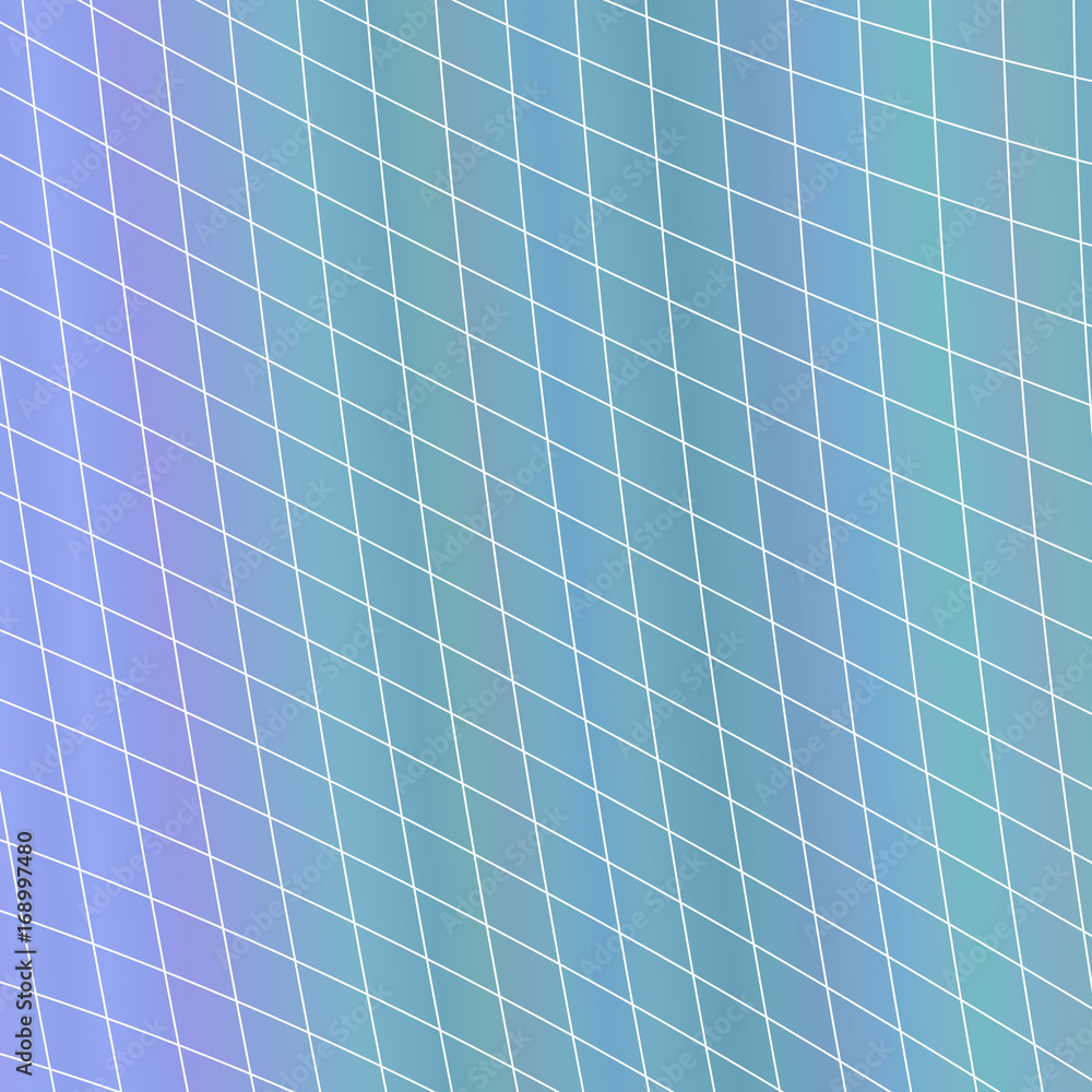 Poster dynamic abstract geometrical grid background - vector graphic design from curved angular stripes