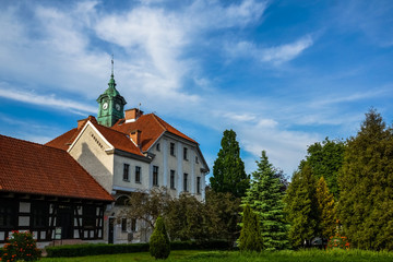 Town Hall in Mragowo city, Masuria, Poland