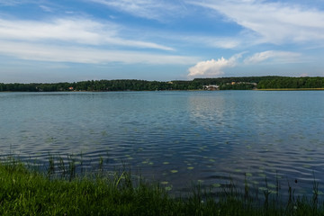Lake Czos in Mragowo city, Masuria, Poland
