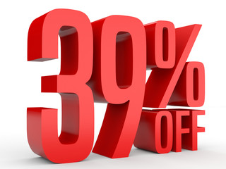 Thirty nine percent off. Discount 39 %.