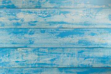 Fototapeta na wymiar vintage beach wood background - old blue color wooden plank