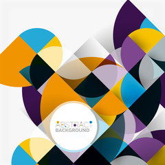 Modern geometrical abstract background circles