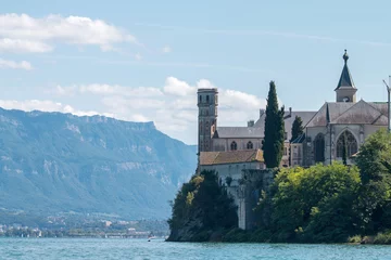 Photo sur Plexiglas Monument Abbaye de Hautecombe sur le Lac du Bourget (Savoie, Alpes, France)