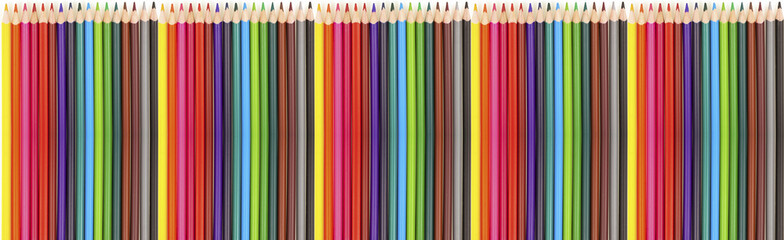 farandole de crayons de couleurs 