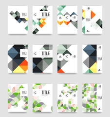Set of brochure cover templates