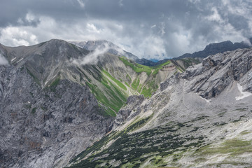 The mountains of Alps in Bavaria, Germany