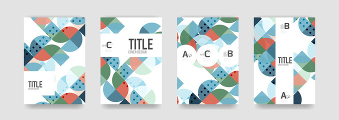 Set of brochure cover templates