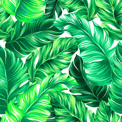 vector tropical palm seamless pattern. amazing vintage style.