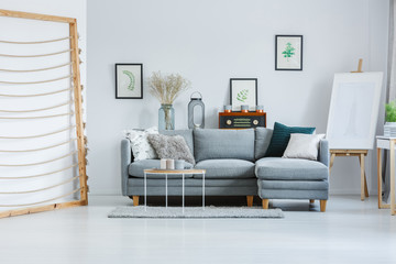 Hand made art in room