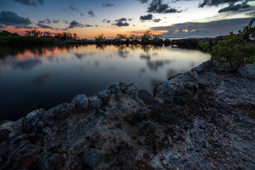 Sunset over the Swimming Hole