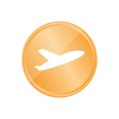 Bronze Münze - abhebendes Flugzeug