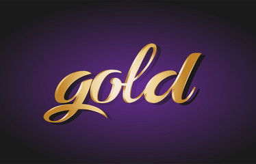 gold gold golden text postcard banner logo