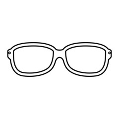 Fototapeta premium Glasses optical lens icon vector illustration graphic design