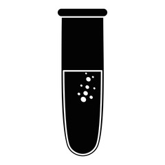 test tube icon over white background vector illustration