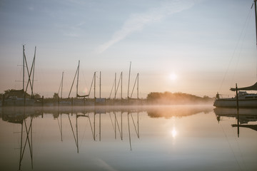 Morgenstimmung am Ryck in Greifswald