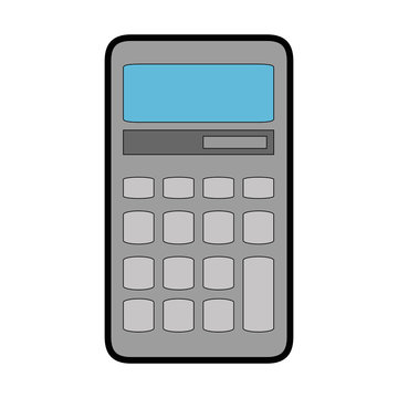 calculator icon over white background vector illustration