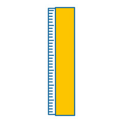 Ruler measure tool icon vector illustration graphic design