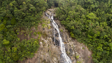 Waterfall in The National Vietnam park Bach ma