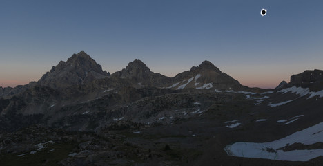 Totality during the 2017 eclipse from Hurricane Pass in Grand Teton National Park, WY.