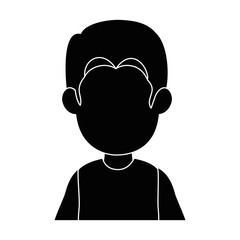 avatar man icon over white background vector illustration