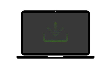 Hacker Laptop Herunterladen Symbol