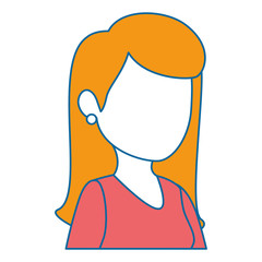 avatar businesswoman icon over white background colorful design vector illustration