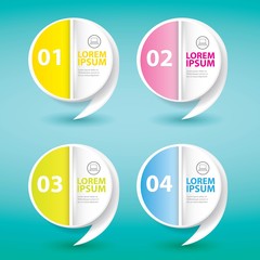 vector clean modern white Infographic banners