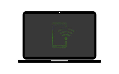 Hacker Laptop Smartphone WLAN