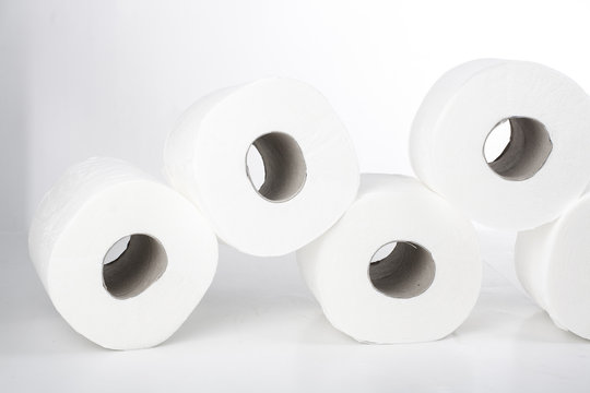 Toalet paper roll. Wc paper roll illustration.