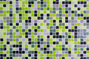 Panele Szklane Podświetlane  Tło z czarnej, zielonej i szarej mozaiki