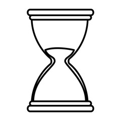 hourglass time isolated icon vector illustration design