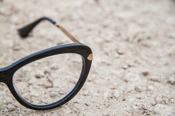 Fototapeta na wymiar Black fashion glasses