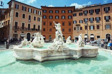Obraz na płótnie Canvas Piazza Navona, Rome. Italy