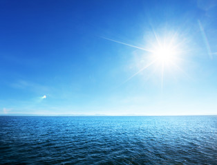 perfect sky and tropical ocean