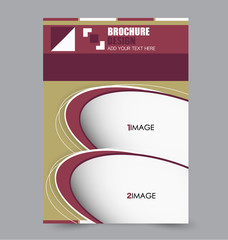 Business brochure template. Flyer design. Annual report cover. Booklet for education, advertisement, presentation, magazine page. a4 size vector illustration.