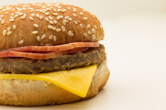 Sanduiche xbacon de hamburger