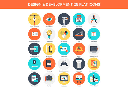 25 Round Art and Design Icons 2