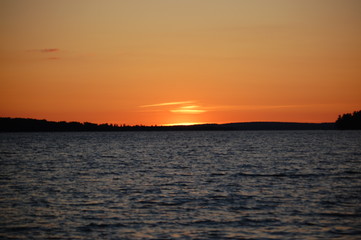 Obraz premium Sunset Lake