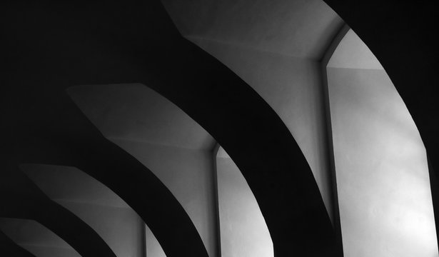 arches (black and white) - Powered by Adobe